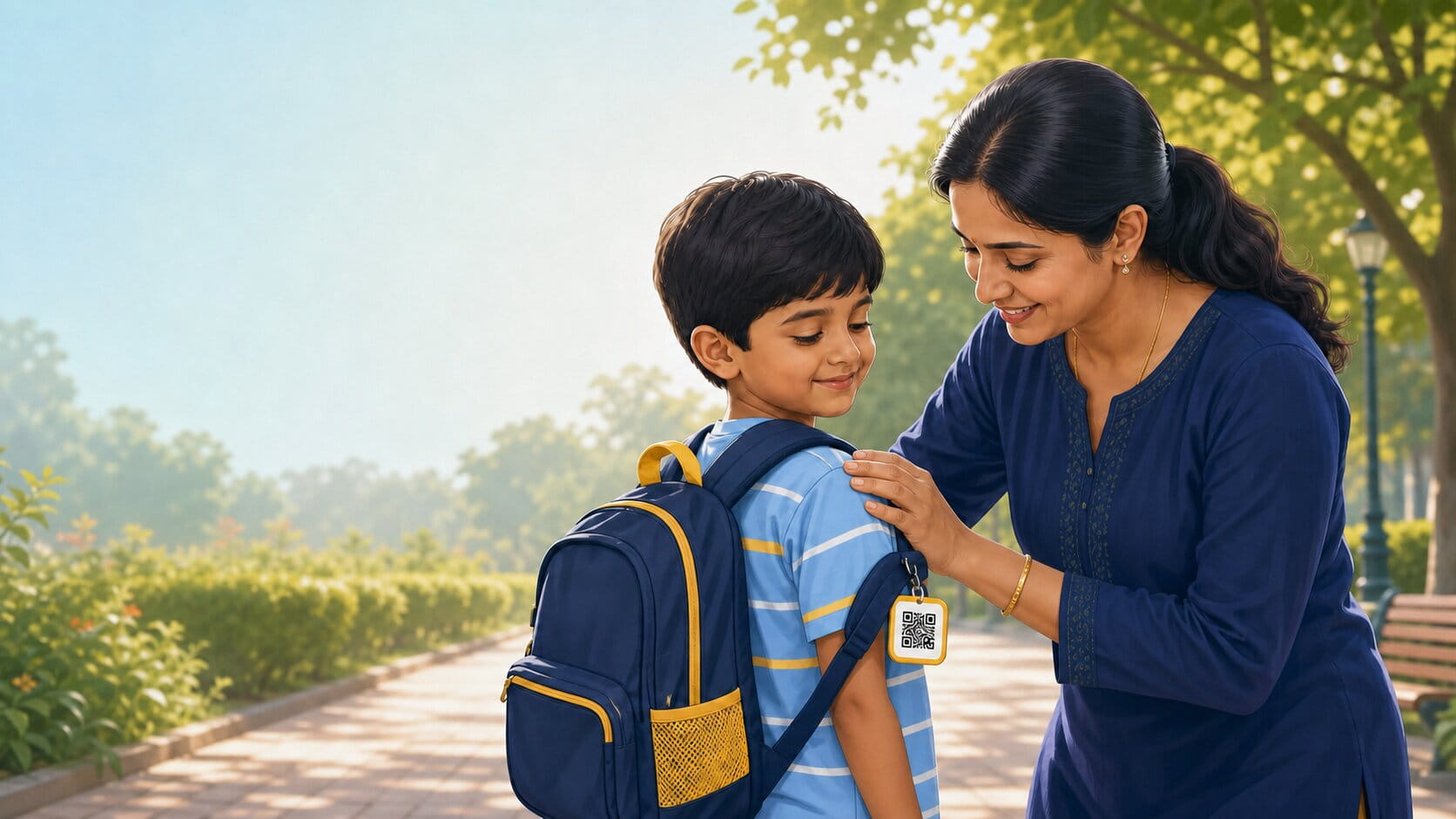 Zone Guard child safety QR tag